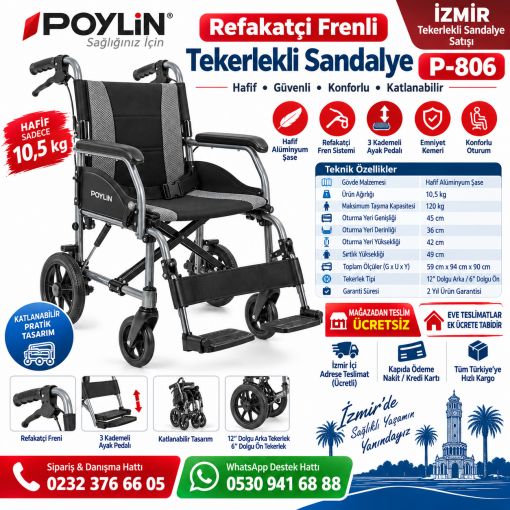 Kendi başına hareket edemeyen, tam anlamıyla refakatçi kontrolüne ihtiyaç duyan hastalar ve yaşlılar için özel olarak tasarlanan Refakatçi Frenli Tekerlekli Sandalye, hafif yapısı ve pratik kullanımıyla öne çıkıyor.