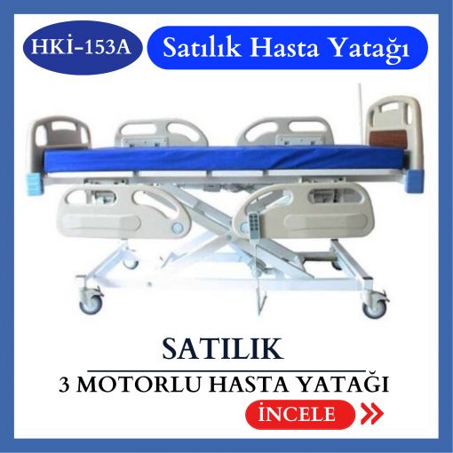 Satılık Üç Motorlu Hasta Karyolası HKİ-153A