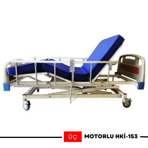 Çit Korkuluklu Üç Motorlu Hasta Karyolası HKİ-153