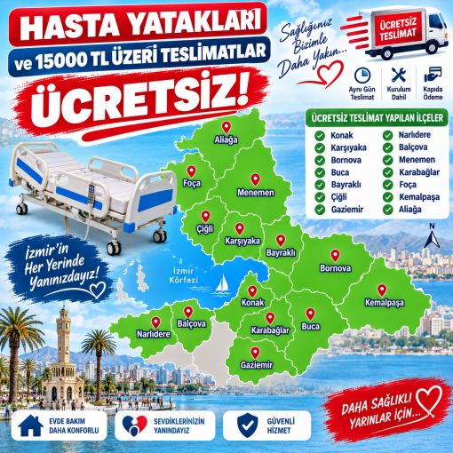 İzmir İ&ccedil;i &Uuml;cretsiz Teslimat