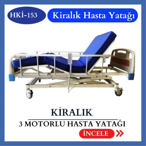 3 Motorlu Hasta Karyolası