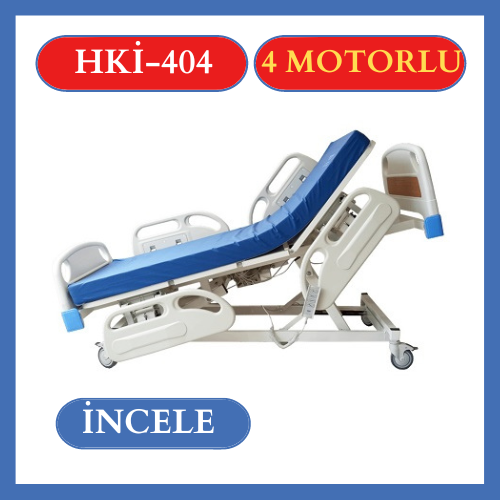  Dört motorlu hasta karyolası