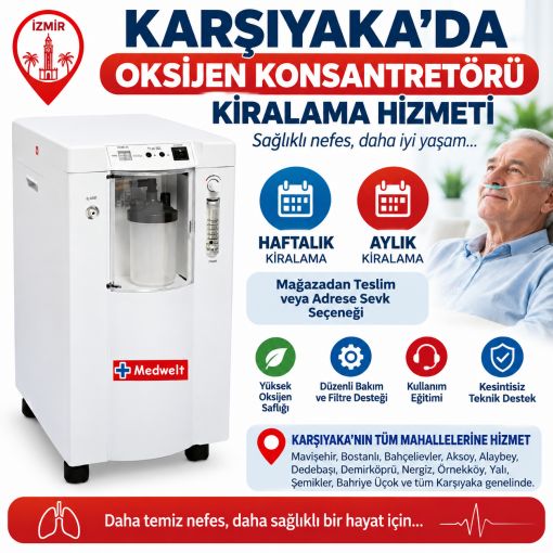 Oksijen konsantratörü kiralama hizmeti karşıyaka