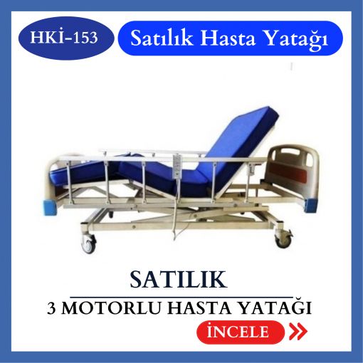 Satılık Üç Motorlu Hasta Karyolası HKİ-153